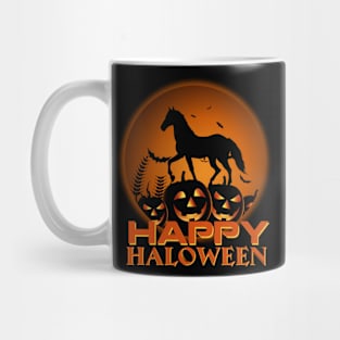 Horse Pumpkin Happy Halloween Costume Funny Gifts Mug